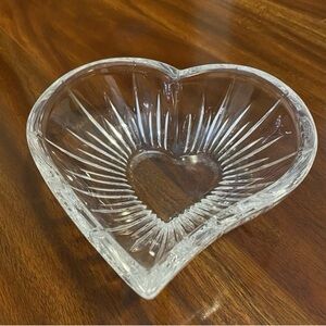 Mikasa Icicles Heart-Shaped Crystal candy Dish Bowl